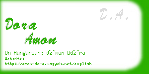 dora amon business card